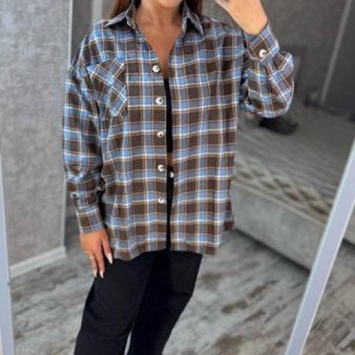 Рубашка Adam&Eva (42-56) 266 l.blue (деми) Adam&Eva 266 l.blue