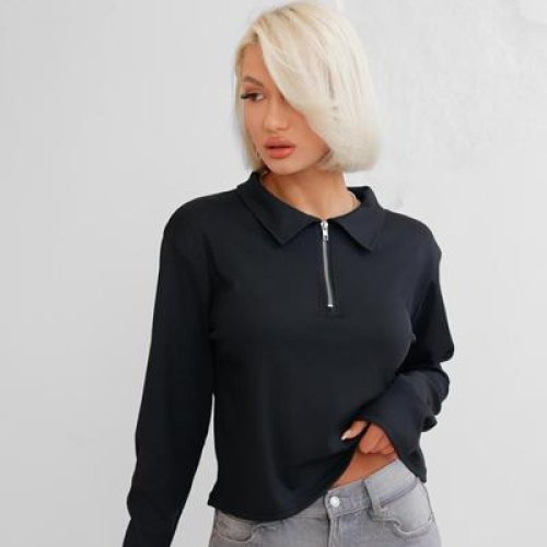 Свитер Katty (L-2XL) 7334 black (деми) Katty 7334 black