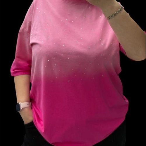 Футболка Elena&Vika (46-58) 205106 pink (лето) Elena&Vika 205106 pink