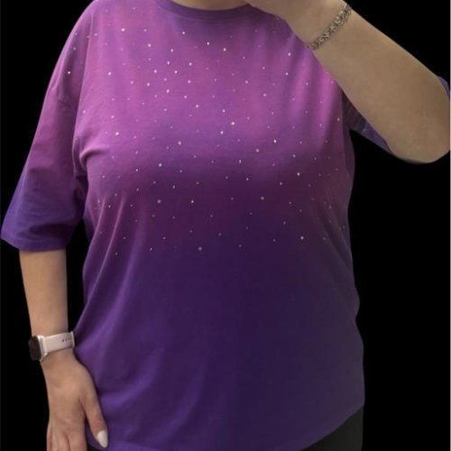 Футболка Elena&Vika (46-58) 205106 purple (лето) Elena&Vika 205106 purple