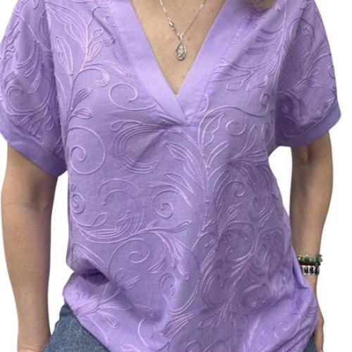 Футболка Elena&Vika (48-54) 26003 lilac (лето) Elena&Vika 26003 lilac