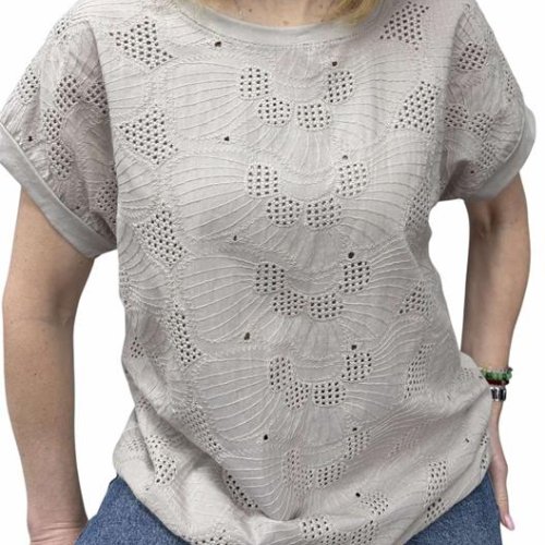 Футболка Elena&Vika (48-54) 26005 grey (лето) Elena&Vika 26005 grey