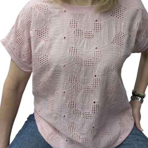 Футболка Elena&Vika (48-54) 26005 pink (лето) Elena&Vika 26005 pink