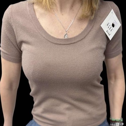 Футболка Elena&Vika (42-46) 26114 d.beige (лето) Elena&Vika 26114 d.beige