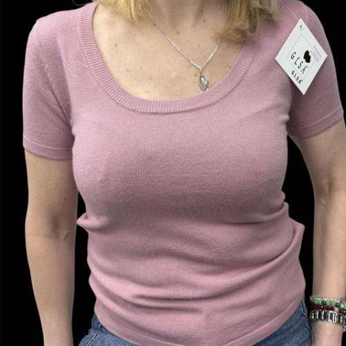 Футболка Elena&Vika (42-46) 26114 powder (лето) Elena&Vika 26114 powder