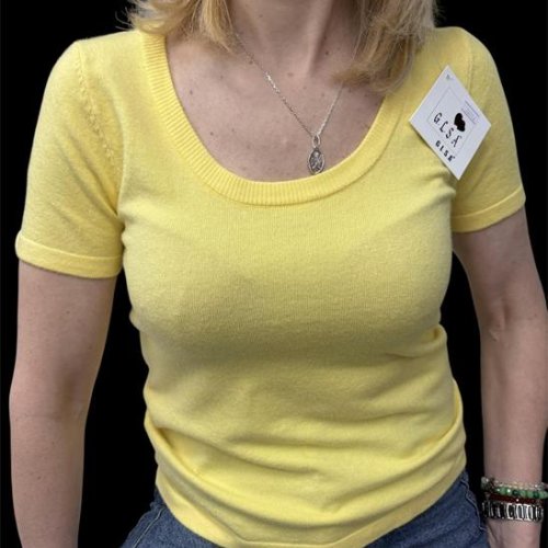 Футболка Elena&Vika (42-46) 26114 yellow (лето) Elena&Vika 26114 yellow