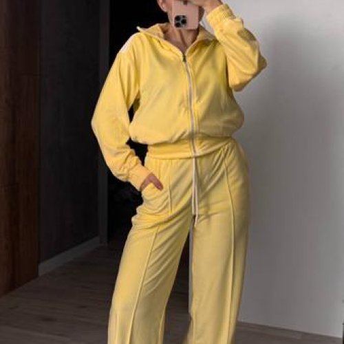 Костюм спорт Femzone (42-52) 1174 yellow (деми) Femzone 1174 yellow