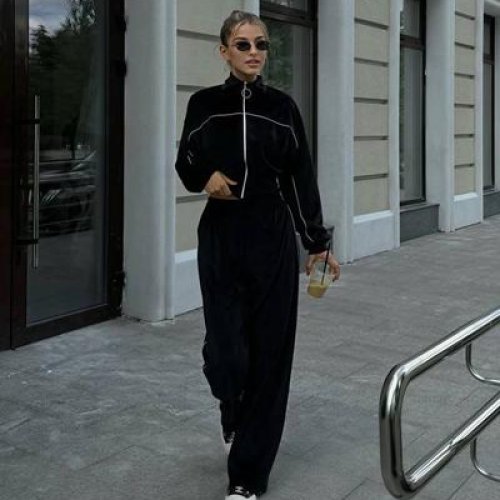 Костюм спорт Femzone (42-52) 1179 black (деми) Femzone 1179 black