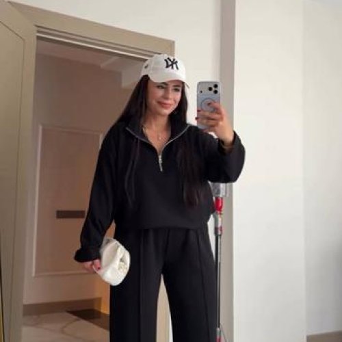 Костюм спорт Femzone (42-58) 1180 black (деми) Femzone 1180 black