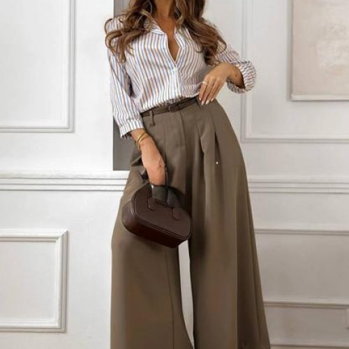 Штаны Femzone (42-52) 1181 l.brown (деми) Femzone 1181 l.brown