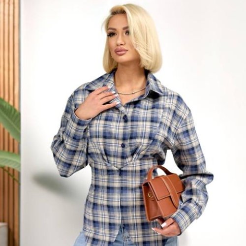 Рубашка Lelis (42-46) 1090 blue (деми) Lelis 1090 blue