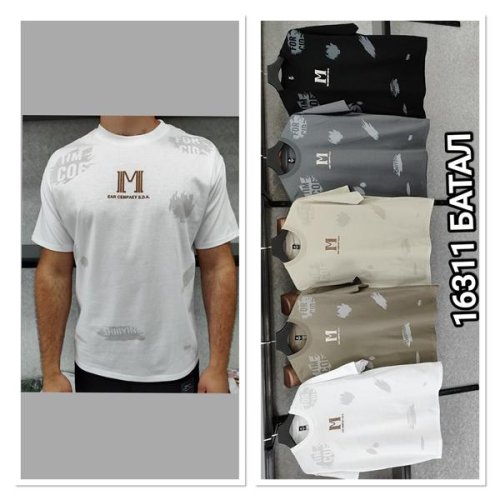 Футболка MMC clothes (50-60) 16311 black (лето) MMC clothes 16311 black