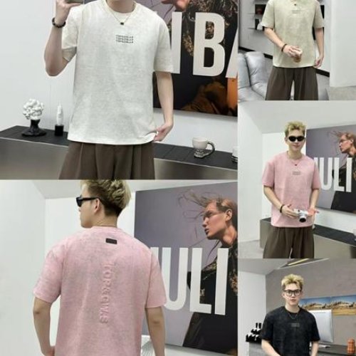 Футболка F.T.H (L-4XL) 1015 beige (лето) F.T.H 1015 beige