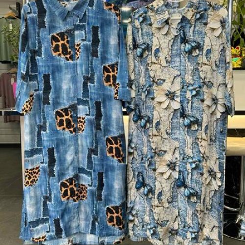 Платье JJF (2XL-5XL) 1127-1 blue (лето) JJF 1127-1 blue