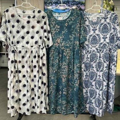 Платье JJF (XL-4XL) 2026 beige (лето) JJF 2026 beige