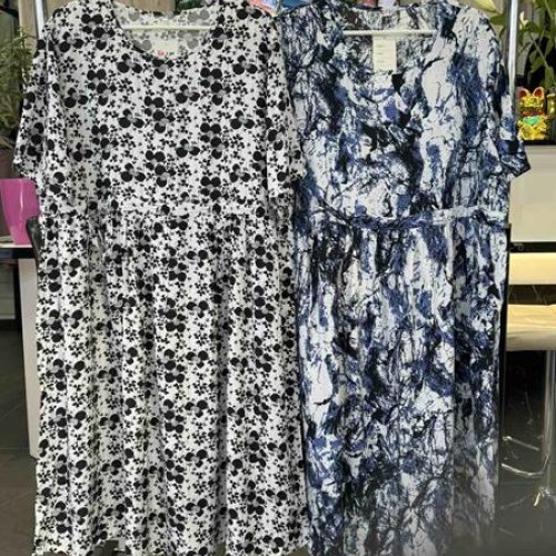 Платье JJF (XL-4XL) 2026-2 navy (лето) JJF 2026-2 navy