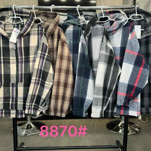 Рубашка JJF (L-4XL) 8870 navy-green (деми) JJF 8870 navy-green