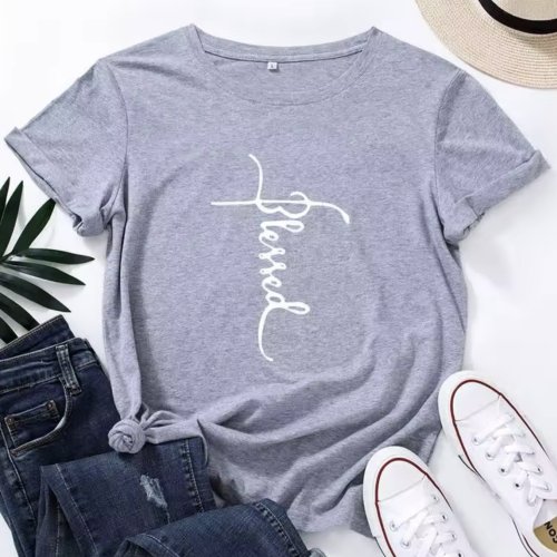 Футболка ALIA (M-3XL) AL11 grey (лето) ALIA AL11 grey