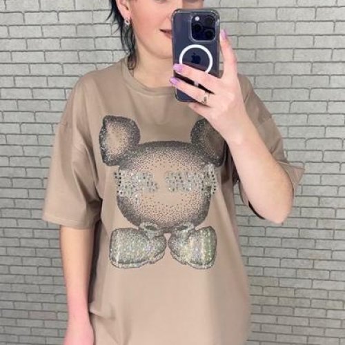 Футболка LeVisha (S-L) 250102 beige (лето) LeVisha 250102 beige