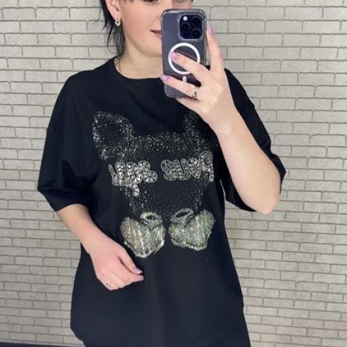 Футболка LeVisha (S-L) 250102 black (лето) LeVisha 250102 black