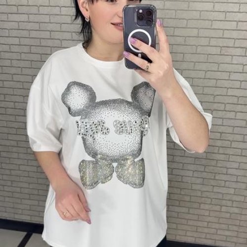 Футболка LeVisha (S-L) 250102 white (лето) LeVisha 250102 white