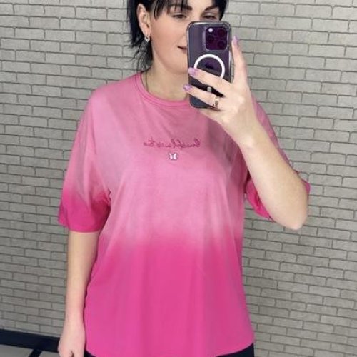 Футболка LeVisha (S-L) 250107 pink (лето) LeVisha 250107 pink