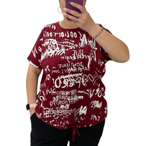 Футболка LeVisha (54-64) 25084 wine (лето) LeVisha 25084 wine