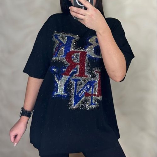 Футболка LeVisha (S-L) 25103 black (лето) LeVisha 25103 black