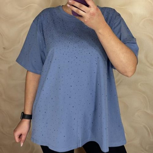 Футболка LeVisha (52-56) 26002 l.blue (лето) LeVisha 26002 l.blue