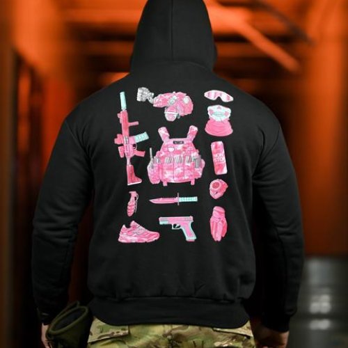 Худи Madoka (M-3XL) 1316 black (деми) Madoka 1316 black