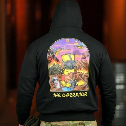 Худи Madoka (M-3XL) 1318 black (деми) Madoka 1318 black