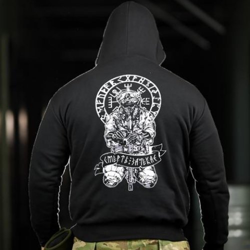 Худи Madoka (M-3XL) 1339 black (деми) Madoka 1339 black