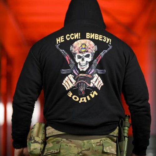 Худи Madoka (M-3XL) 1341 black (деми) Madoka 1341 black