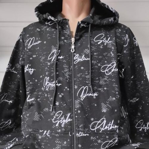 Кофта спорт Panda (S-2XL) 1465 black (деми) Panda 1465 black