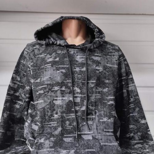 Худи Panda (S-2XL) 1468 black (деми) Panda 1468 black