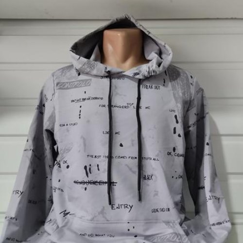 Худи Panda (S-2XL) 1475 grey (деми) Panda 1475 grey