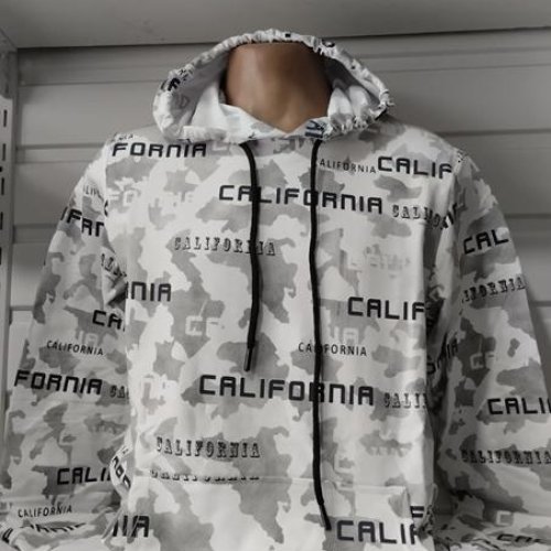 Худи Panda (S-2XL) 1481 white (деми) Panda 1481 white