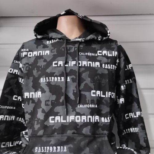 Худи Panda (S-2XL) 1482 black (деми) Panda 1482 black