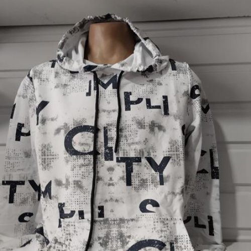 Худи Panda (S-2XL) 1484 white (деми) Panda 1484 white