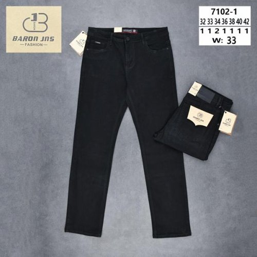 Джинсы Baron Jeans (32-42) 7102-1 black (деми) Baron Jeans 7102-1 black