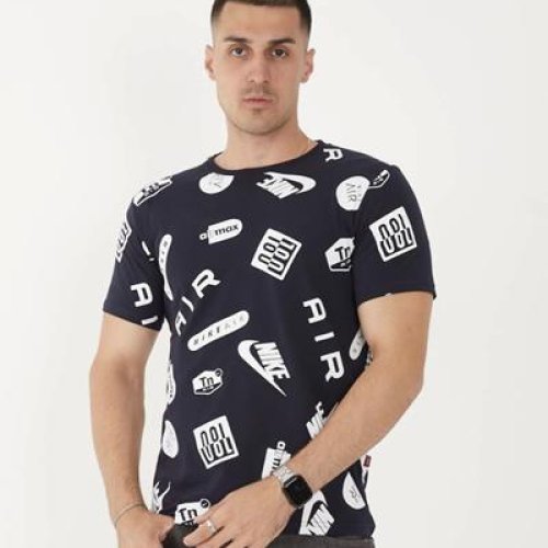 Футболка F.T.H (S-2XL) F909 navy (лето) F.T.H F909 navy