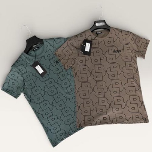 Футболка F.T.H (S-2XL) F928 brown (лето) F.T.H F928 brown