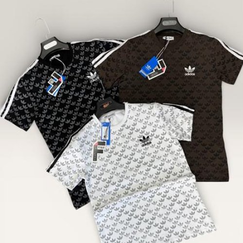 Футболка F.T.H (S-2XL) F939 white-d.grey (лето) F.T.H F939 white-d.grey