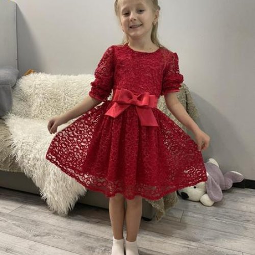 Платье Kosmy (110-128) KM08 red (деми) Kosmy KM08 red