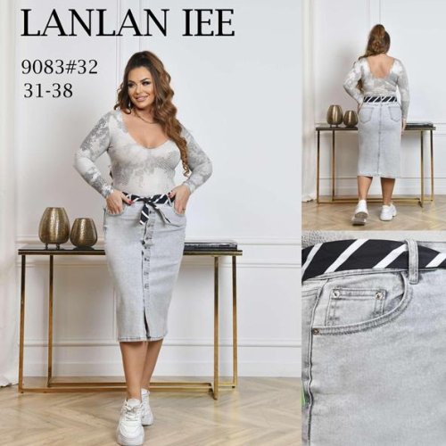 Юбка Lolo Blues (31-38) 9083 l.grey (лето) Lolo Blues 9083 l.grey