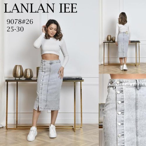 Юбка Lolo Blues (25-30) 9078 l.grey (лето) Lolo Blues 9078 l.grey