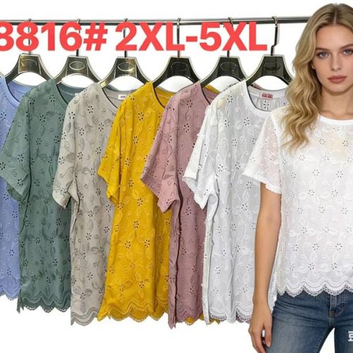 Футболка Monarlir (2XL-5XL) 8816 pink (лето) Monarlir 8816 pink