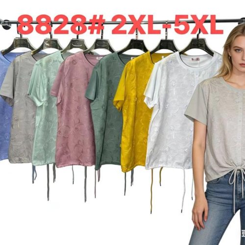 Футболка Monarlir (2XL-5XL) 8828 yellow (лето) Monarlir 8828 yellow