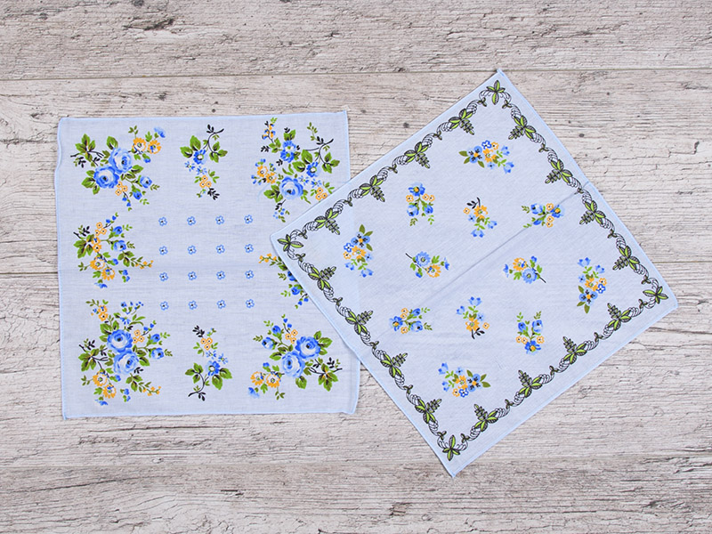 Носовой платок Shawls (30*30) S012-12 l.blue (деми)
