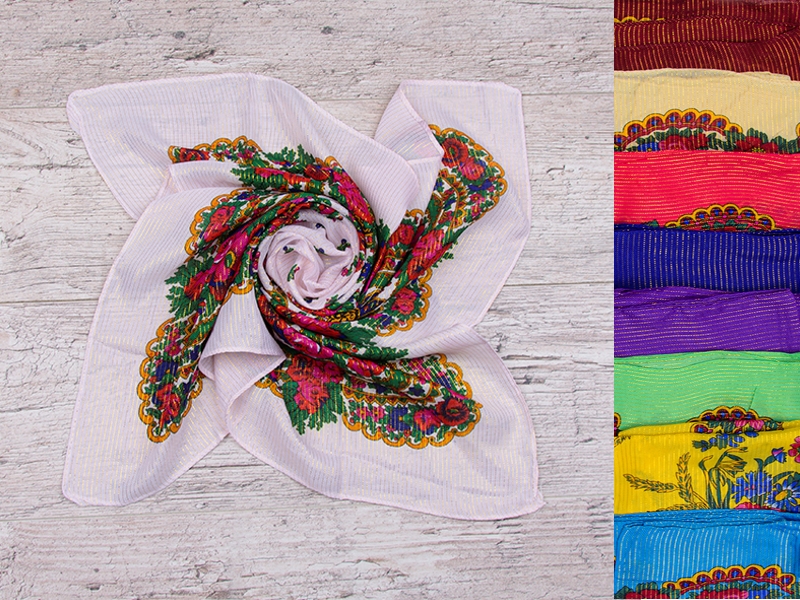 Платок Shawls (75*75) AX01-3 mix (деми)